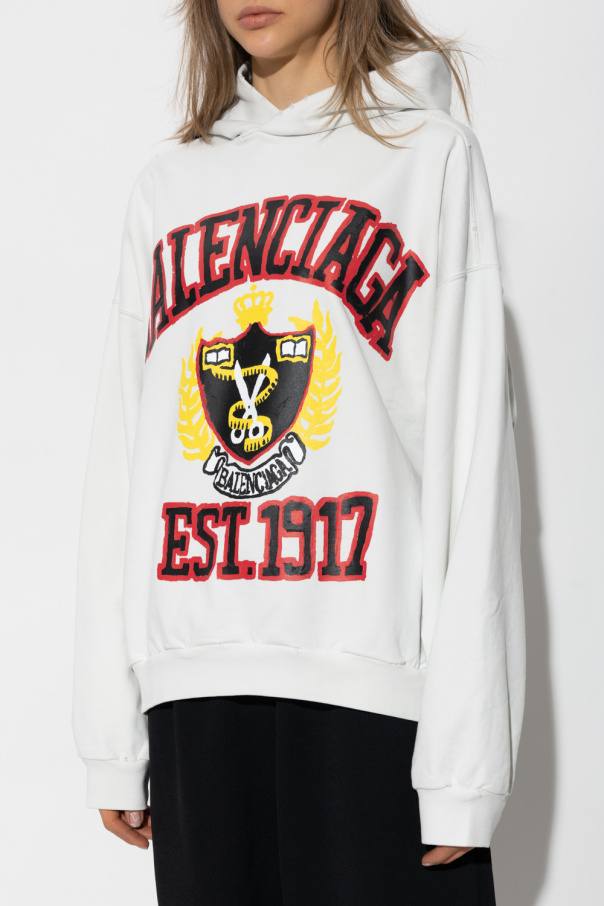 【関税&送料込】Balenciaga White Shearling Duty Free S Handb sc.0014AW24-white Hoodie Days Of Our Youth 2024 Autumn